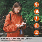 10000mAh Solar Power Bank with Flashlight & Dual UsB Charging