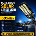 ⏰Last Day Promotion 50% OFF - Ultra Bright Solar Led Street Light System