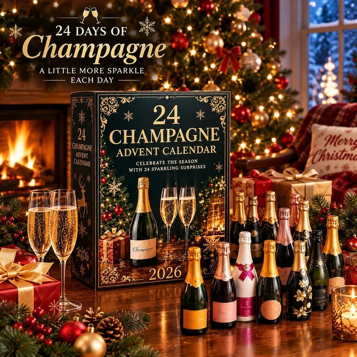 2026 Champagne Advent Calendar - 24-Day Collectible Christmas Countdown