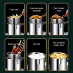 4Pcs Stainless Steel Deep Fryer Set