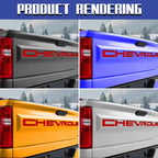 3D Raised Tailgate Letters - Premium ABS Overlay Trim Stickers