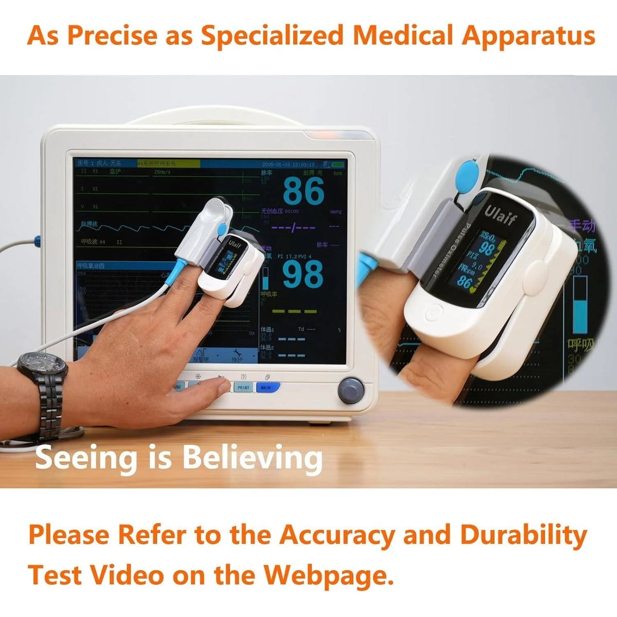 GM-100 Non-Invasive Monitor- 5 Seconds/99% Accuracy