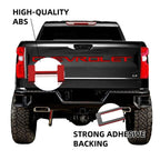3D Raised Tailgate Letters - Premium ABS Overlay Trim Stickers