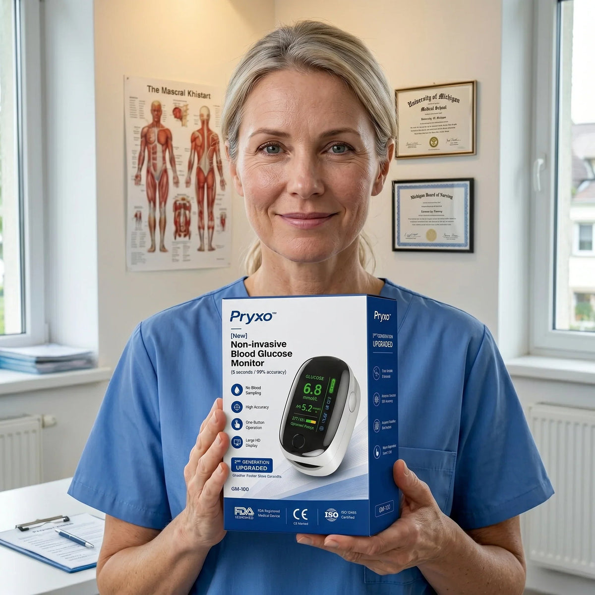 GM-100 Non-Invasive Monitor- 5 Seconds/99% Accuracy