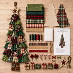 DlY Christmas Tree Door Hanging Kit - Oversized Patchwork Craft